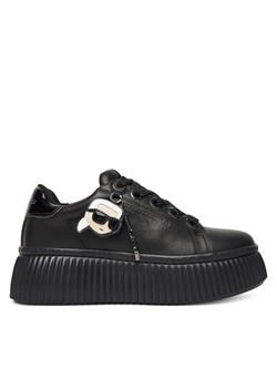 Sneakersy KARL LAGERFELD KL42376T Czarny ze sklepu eobuwie.pl w kategorii Buty sportowe damskie - zdjęcie 185140314