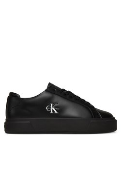 Sneakersy Calvin Klein Basket Cupsole Laceup Lth Ml YW0YW01945 Czarny ze sklepu eobuwie.pl w kategorii Buty sportowe damskie - zdjęcie 185140390