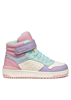 Sneakersy Geox J Washiba J36HXA 05415 C8343 D Różowy ze sklepu eobuwie.pl w kategorii Buty sportowe dziecięce - zdjęcie 185140460