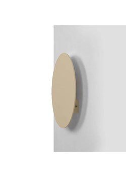 Kinkiet w kształcie koła 25 cm beżowy metalowy E3-B30 ze sklepu Edinos.pl w kategorii Lampy ścienne - zdjęcie 185141252
