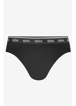 3-pack slipy męskie bawełniane w sportowym stylu EXSL392MX3, Kolor czarno-granatowy, Rozmiar S, EXES ze sklepu Intymna w kategorii Majtki męskie - zdjęcie 185141303