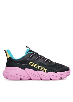 Sneakersy Geox J Flexyper Fast J55N5A 0T99J C9240 D Czarny ze sklepu eobuwie.pl w kategorii Buty sportowe dziecięce - zdjęcie 185353334