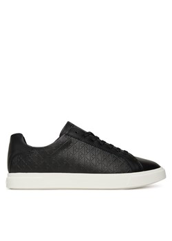 Calvin Klein Sneakersy Low Pro Cups Lace Up Lth Aop HW0HW02817 Czarny ze sklepu MODIVO w kategorii Buty sportowe damskie - zdjęcie 185353751