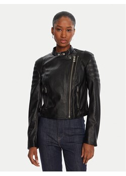 Guess Kurtka z imitacji skóry W5YL19 WHDS0 Czarny Regular Fit ze sklepu MODIVO w kategorii Kurtki damskie - zdjęcie 185353801