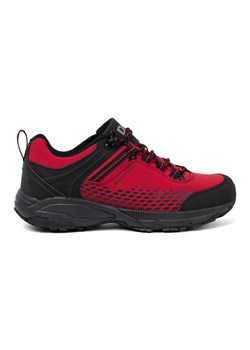 Buty trekkingowe męskie na grubej podeszwie DK czerwone czarne ze sklepu ButyModne.pl w kategorii Buty trekkingowe męskie - zdjęcie 185355290