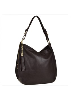 Duża torebka shopper skóra naturalna włoska brąz czekolada ze sklepu melon.pl w kategorii Torby Shopper bag - zdjęcie 185362671