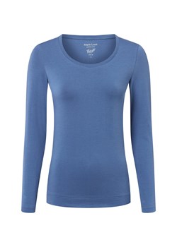 Marie Lund Damska koszulka z długim rękawem Kobiety Dżersej niebieski jednolity ze sklepu vangraaf w kategorii Bluzki damskie - zdjęcie 185362690