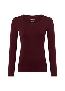 Marie Lund Damska koszulka z długim rękawem Kobiety Dżersej bakłażanowy jednolity ze sklepu vangraaf w kategorii Bluzki damskie - zdjęcie 185362691