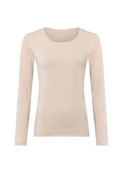 Marie Lund Damska koszulka z długim rękawem Kobiety Dżersej beżowy jednolity ze sklepu vangraaf w kategorii Bluzki damskie - zdjęcie 185362692
