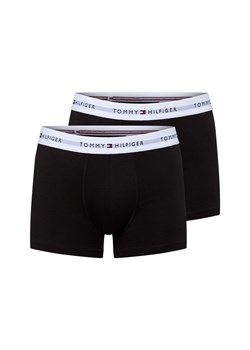 Tommy Hilfiger Obcisłe bokserki pakowane po 3 szt. Mężczyźni Bawełna czarny jednolity ze sklepu vangraaf w kategorii Majtki męskie - zdjęcie 185362694