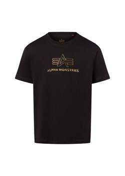 Alpha Industries Koszulka męska Mężczyźni Bawełna czarny nadruk ze sklepu vangraaf w kategorii T-shirty męskie - zdjęcie 185362721