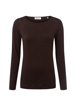 Marc O'Polo Damska koszulka z długim rękawem Kobiety Bawełna mocca jednolity ze sklepu vangraaf w kategorii Bluzki damskie - zdjęcie 185362730