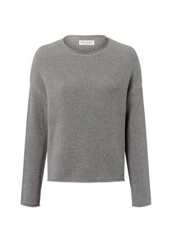 Marc O'Polo Sweter damski z dzianiny Kobiety Prążki szary jednolity ze sklepu vangraaf w kategorii Swetry damskie - zdjęcie 185362734