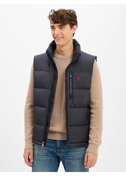 Polo Ralph Lauren Męska pikowana kamizelka puchowa Mężczyźni czarny jednolity ze sklepu vangraaf w kategorii Kamizelki męskie - zdjęcie 185362810