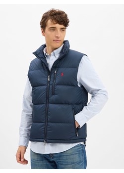 Polo Ralph Lauren Męska pikowana kamizelka puchowa Mężczyźni granatowy jednolity ze sklepu vangraaf w kategorii Kamizelki męskie - zdjęcie 185362811
