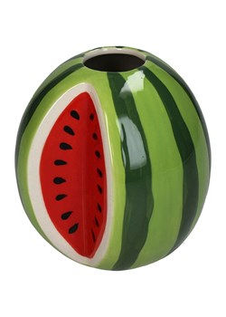 Kersten Wazon &quot;Watermelon&quot; w kolorze zielono-czerwonym - 11,4 x 10,7 x 12,1 cm ze sklepu Limango Polska w kategorii Wazony - zdjęcie 185364962