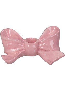 Kersten Świecznik &quot;Bow&quot; w kolorze jasnoróżowym - 16,5 x 10,9 x 7,2 cm ze sklepu Limango Polska w kategorii Świeczniki - zdjęcie 185365040