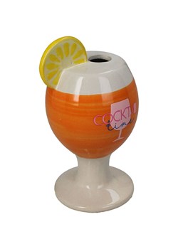 Kersten Wazon &quot;Cocktail&quot; w kolorze biało-pomarańczowym - 9,5 x 17,3 x 9 cm ze sklepu Limango Polska w kategorii Wazony - zdjęcie 185365050