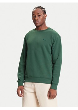 Quiksilver Bluza Salt Water Crew EQYFT05158 Zielony Regular Fit ze sklepu MODIVO w kategorii Bluzy męskie - zdjęcie 185365322
