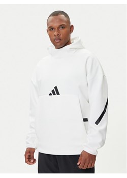 adidas Bluza Z.N.E. JF2454 Biały Loose Fit ze sklepu MODIVO w kategorii Bluzy męskie - zdjęcie 185366401