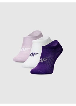 Dziewczęce skarpetki (3-pack) 4F 4FJWMM00USOCF496 - multikolor ze sklepu Sportstylestory.com w kategorii Skarpetki damskie - zdjęcie 185368193