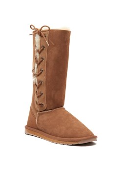 EMU Australia Skórzane śniegowce Platinum Hi Lace | z dodatkiem wełny ze sklepu Gomez Fashion Store w kategorii Śniegowce damskie - zdjęcie 185369652