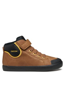 Sneakersy Geox J Gisli J465CC 0MEFU C0202 S Brązowy ze sklepu eobuwie.pl w kategorii Buty sportowe dziecięce - zdjęcie 185371063