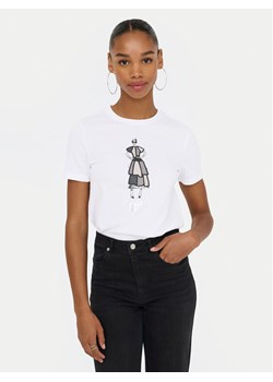 ONLY T-Shirt Emma 15329752 Biały Regular Fit ze sklepu MODIVO w kategorii Bluzki damskie - zdjęcie 185371744