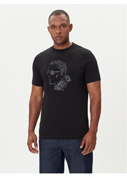 KARL LAGERFELD T-Shirt 755046 554225 Czarny Regular Fit ze sklepu MODIVO w kategorii T-shirty męskie - zdjęcie 185371783