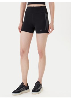 adidas Szorty sportowe Optime 3-Stripes JG6144 Czarny Slim Fit ze sklepu MODIVO w kategorii Szorty - zdjęcie 185371840
