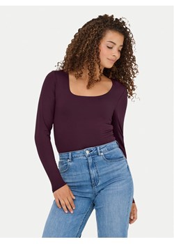 ONLY Bluzka Lea 15302647 Fioletowy Slim Fit ze sklepu MODIVO w kategorii Bluzki damskie - zdjęcie 185371880