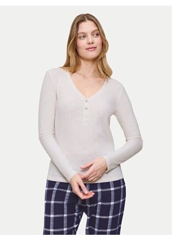 Triumph Koszulka piżamowa Mix&Match 10225031 Écru Regular Fit ze sklepu MODIVO w kategorii Piżamy damskie - zdjęcie 185371890