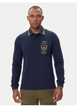 Aeronautica Militare Polo 252PO1896UP00173 Granatowy Regular Fit - id: 0000305685506 - marki Aeronautica Militare - 185371901 Aeronautica Militare Polo 252PO1896UP00173 Granatowy Regular Fit ze sklepu MODIVO w kategorii T-shirty męskie - zdjęcie 185371901
