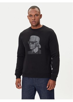 KARL LAGERFELD Bluza 705031 554906 Czarny Regular Fit ze sklepu MODIVO w kategorii Bluzy męskie - zdjęcie 185371941