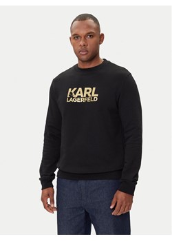 KARL LAGERFELD Bluza 705091 554917 Czarny Regular Fit ze sklepu MODIVO w kategorii Bluzy męskie - zdjęcie 185371973