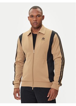 adidas Bluza adicolor Panel JY1427 Beżowy Regular Fit ze sklepu MODIVO w kategorii Bluzy męskie - zdjęcie 185372003