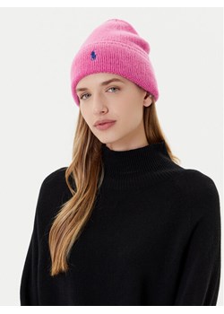 Polo Ralph Lauren Czapka 455954355011 Różowy ze sklepu MODIVO w kategorii Czapki zimowe damskie - zdjęcie 185372012