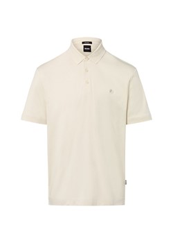 BOSS Męska koszulka polo - Parris Mężczyźni Bawełna piaskowy jednolity ze sklepu vangraaf w kategorii T-shirty męskie - zdjęcie 185373611