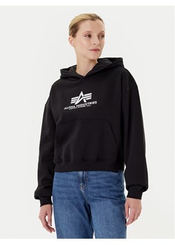 Alpha Industries Bluza Basic 258040 Czarny Regular Fit ze sklepu MODIVO w kategorii Bluzy damskie - zdjęcie 185373662