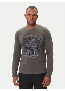 Aeronautica Militare Longsleeve 252TS2485UJ00708 Szary Regular Fit ze sklepu MODIVO w kategorii T-shirty męskie - zdjęcie 185373714