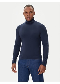 Emporio Armani Underwear Golf EM000388 AF14988 UB102 Granatowy Slim Fit ze sklepu MODIVO w kategorii Swetry męskie - zdjęcie 185373783