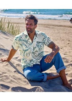 Koszula z krótkimi rękawami Tropic Palm ze sklepu Atlas For Men w kategorii Koszule męskie - zdjęcie 185374483