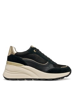 Sneakersy Geox D Spherica Ec13 D45WAA 0MA22 C9999 Czarny ze sklepu eobuwie.pl w kategorii Buty sportowe damskie - zdjęcie 185376700