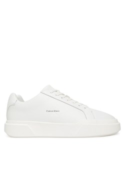Sneakersy Calvin Klein Chunky Cupsole Laceup Lth YM0YM01344 Biały ze sklepu eobuwie.pl w kategorii Buty sportowe męskie - zdjęcie 185376762