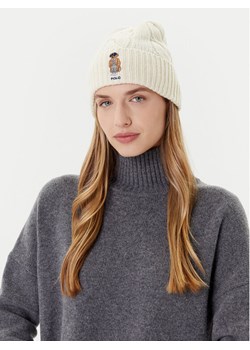 Czapka Polo Ralph Lauren 455981433001 Écru ze sklepu eobuwie.pl w kategorii Czapki zimowe damskie - zdjęcie 185376811