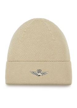 Czapka Aeronautica Militare 252CU0086UL00903 Beżowy ze sklepu eobuwie.pl w kategorii Czapki zimowe męskie - zdjęcie 185376832