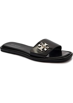 TORY BURCH Skórzane klapki T LOCK ze sklepu Gomez Fashion Store w kategorii Klapki damskie - zdjęcie 185378331