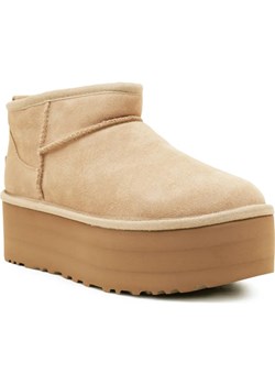 UGG Skórzane śniegowce W CLASSIC ULTRA MINI | z dodatkiem wełny ze sklepu Gomez Fashion Store w kategorii Śniegowce damskie - zdjęcie 185378430