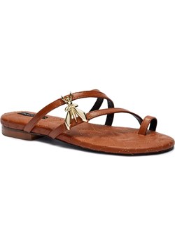 Patrizia Pepe Skórzane klapki ze sklepu Gomez Fashion Store w kategorii Klapki damskie - zdjęcie 185378440