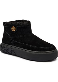 Pinko Skórzane śniegowce YOKO 22 | shearling ze sklepu Gomez Fashion Store w kategorii Śniegowce damskie - zdjęcie 185378473
